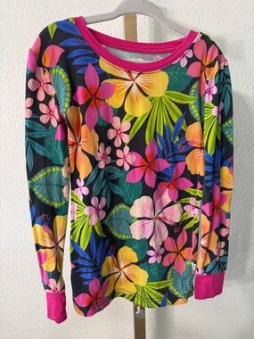 Little Sleepies- jungle bloom floral bamboo Pajama Top -Size 5/6